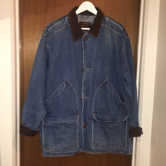 “Mama” Corduroy Collar Denim Jacket - Picture 3 of 7